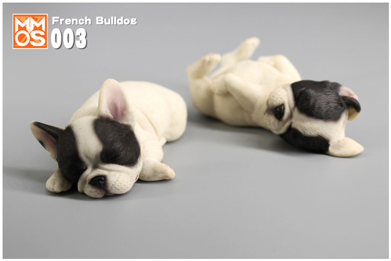 Simulation Sleeping position small French bucket French bulldog simulation animal model home car decoration Ornaments display