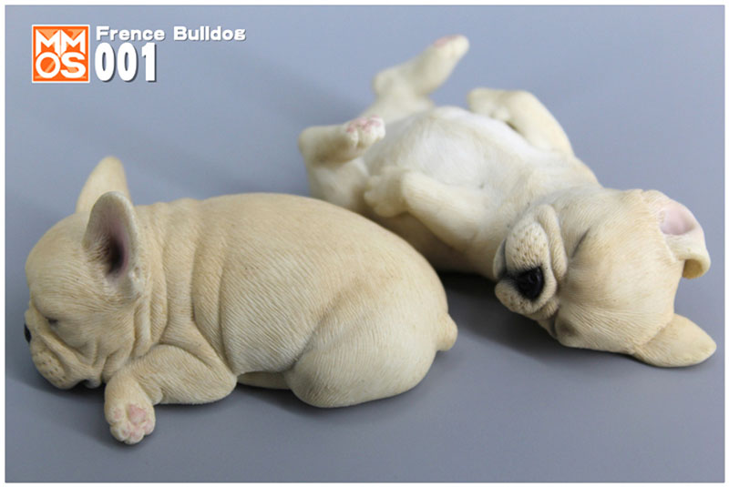 Simulation Sleeping position small French bucket French bulldog simulation animal model home car decoration Ornaments display