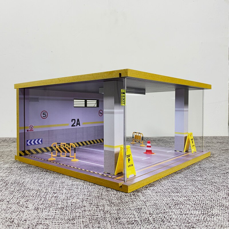 1:24 Scale Underground Parking Space Parking Garage Scene Car Model 