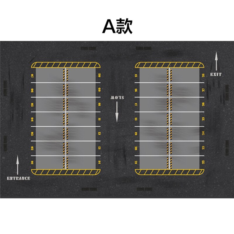 1:64 Scale Mini Doll Die-cast Alloy Toy Car Model Parking Lot Carpet Floor Mat Mouse Pad Collection Gift Decoration Display Show