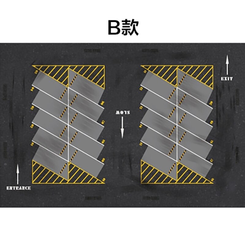 1:64 Scale Mini Doll Die-cast Alloy Toy Car Model Parking Lot Carpet Floor Mat Mouse Pad Collection Gift Decoration Display Show