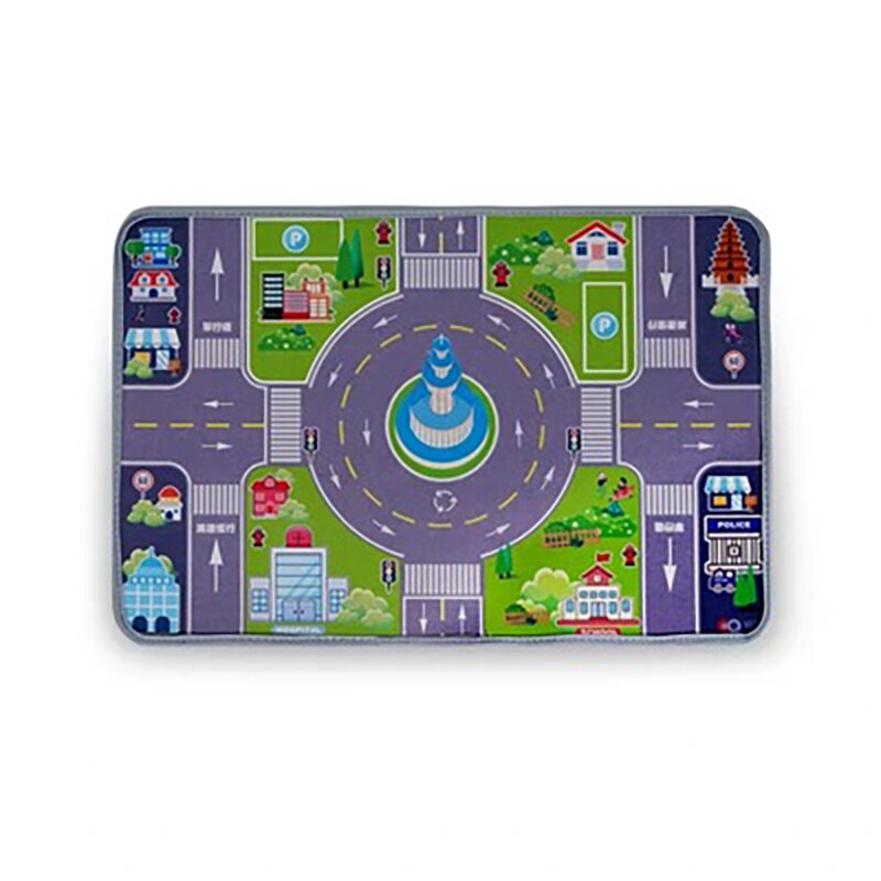 1:64 Scale Mini Doll Die-cast Alloy Toy Car Model Parking Lot Carpet Floor Mat Mouse Pad Collection Gift Decoration Display Show