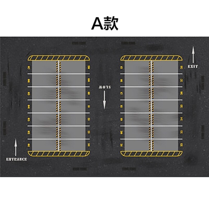 1:64 Scale Mini Doll Die-cast Alloy Toy Car Model Parking Lot Carpet Floor Mat Mouse Pad Collection Gift Decoration Display Show