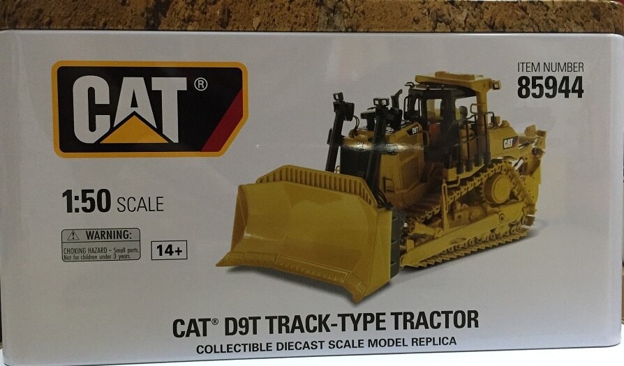 Carter Die-casting Bulldozer Model 1:50 1:87 Scale CAT D9T Simulation Alloy Construction Machinery Vehicle Collection Toy Car