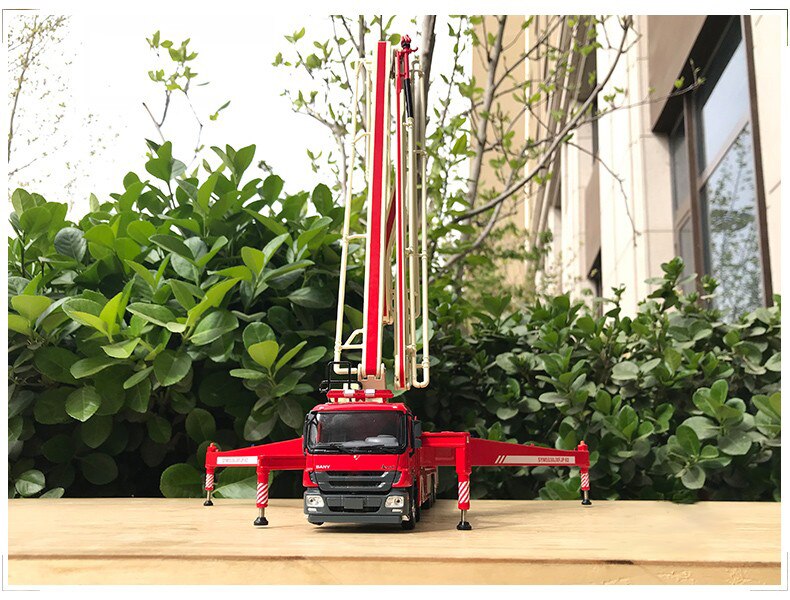 Die-casting 1:50 Scale Sany Large-span Elevating Jet Fire Truck Ascending Platform Truck Collection Truck Model Christmas Gift Die-casting 1:50 Scale Sany Large-span Elevating Jet Fire Truck Ascending Platform Truck Collection Truck Model Christmas Gift