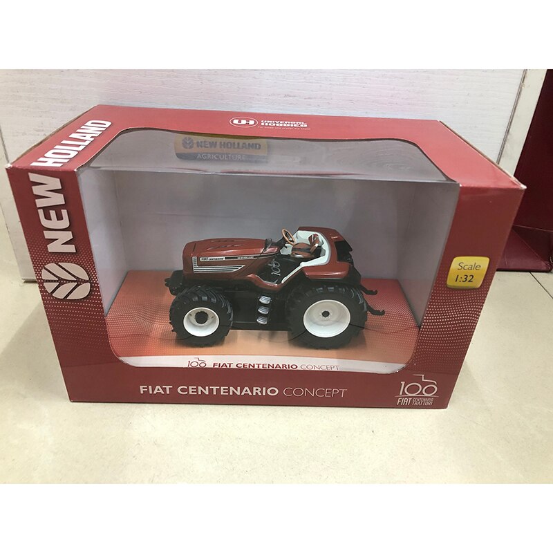 Agricultural Machinery Static Model 1:32 Scale Fiat Centennial Edition Tractor Alloy Simulation Die-cast Engineering Transporter