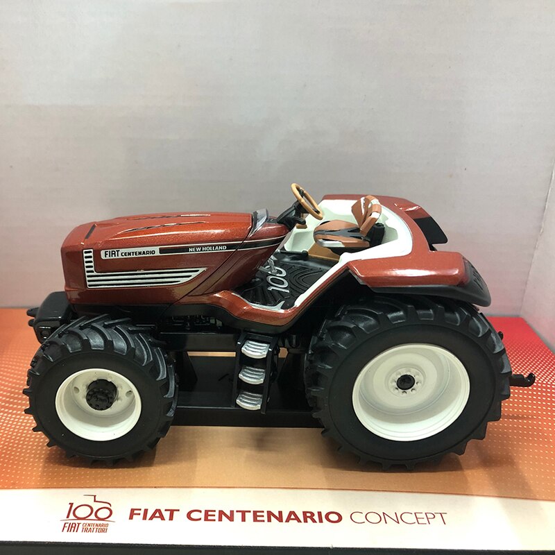 Agricultural Machinery Static Model 1:32 Scale Fiat Centennial Edition Tractor Alloy Simulation Die-cast Engineering Transporter