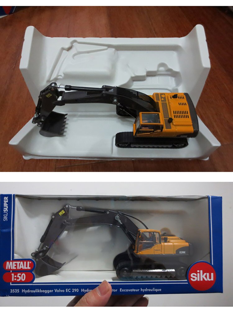 1/50 Scale EC290C 210B Simulation Alloy Hydraulic Excavator Adult Toy Engineering Vehicle Die-casting Model Child Christmas Gift 1/50 Scale EC290C 210B Simulation Alloy Hydraulic Excavator Adult Toy Engineering Vehicle Die-casting Model Child Christmas Gift
