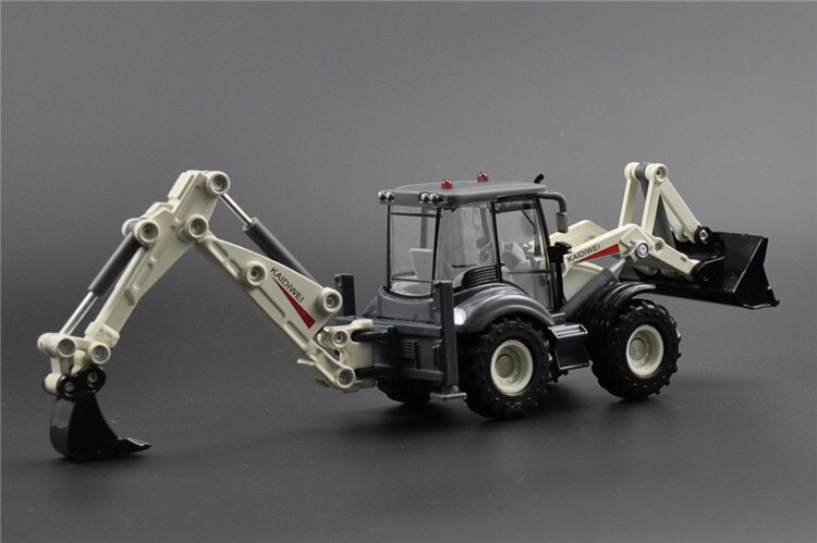 Diecast 1/50 Scale Two-way Forklift Excavator Alloy Engineering Vehicle Model Metal Children's Toy Forklift Car Fan Gift For Boy