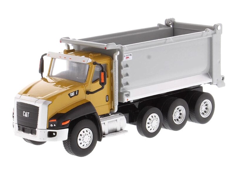 DM CAT CT660 1:64 Scale Pillar Dump Truck Construction Truck Model Boy Gift Die-cast Alloy Toy Car Model Display 85633