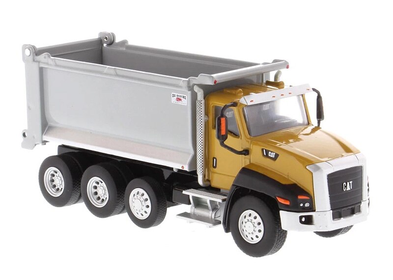 DM CAT CT660 1:64 Scale Pillar Dump Truck Construction Truck Model Boy Gift Die-cast Alloy Toy Car Model Display 85633