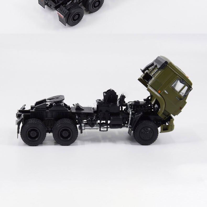 Russia Camas-65225 Multi-purpose Simulation Alloy Trailer Head Collection Toy Model 1/43 Scale Towing Transporter Metal Car Toy