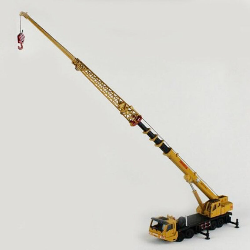 Diecast Metal 1:55 Scale Engineering Crane Vehicles Alloy Car Models Toys Hoisting Hoist Lifter Machine Truck Gift for Children