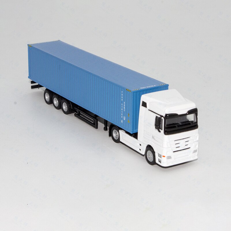 1/87 Scale Box-type Truck Container Truck Engineering Transport Vehicle Anti-true Alloy Logistics Container Die-cast Car Model