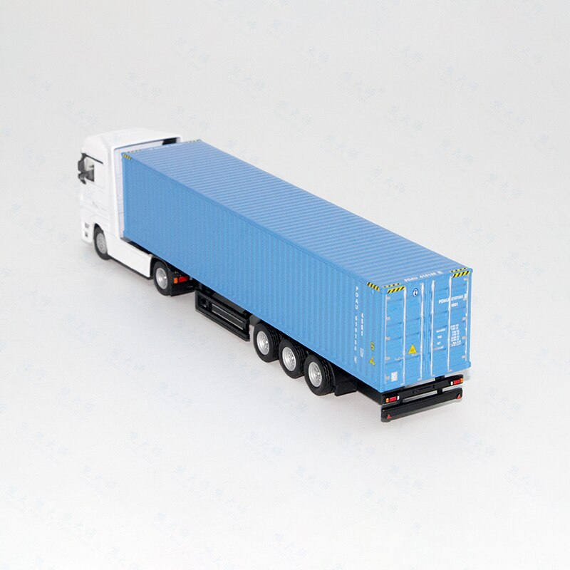 1/87 Scale Box-type Truck Container Truck Engineering Transport Vehicle Anti-true Alloy Logistics Container Die-cast Car Model