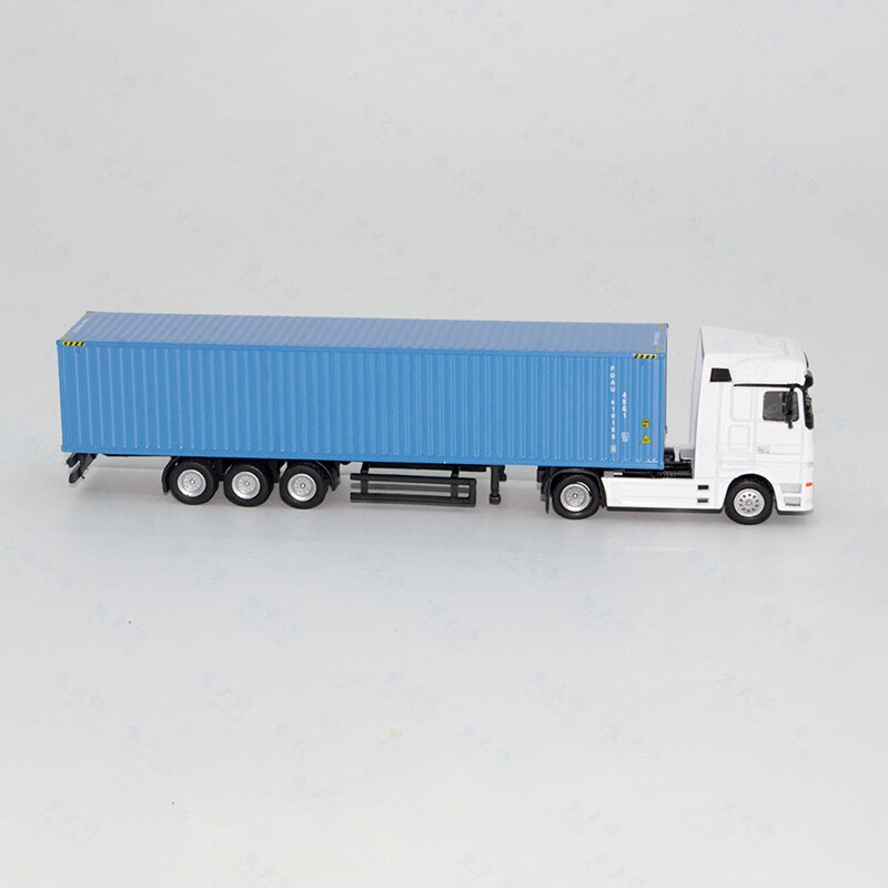1/87 Scale Box-type Truck Container Truck Engineering Transport Vehicle Anti-true Alloy Logistics Container Die-cast Car Model