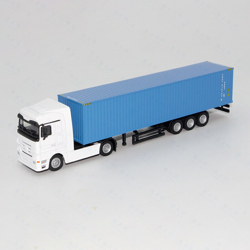 1/87 Scale Box-type Truck Container Truck Engineering Transport Vehicle Anti-true Alloy Logistics Container Die-cast Car Model