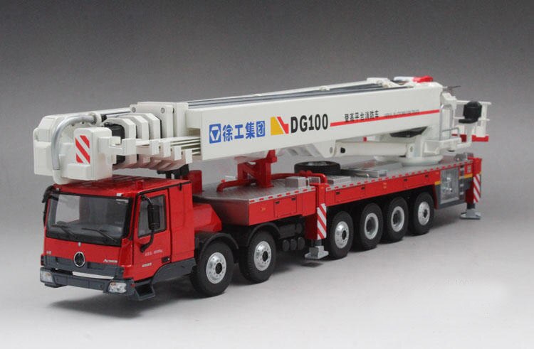XCMG DG100 Ascending Platform Fire Truck 1:50 Scale Simulation Alloy Fire Truck Engineering Vehicle Model Adult Toy Truck Gift XCMG DG100 Ascending Platform Fire Truck 1:50 Scale Simulation Alloy Fire Truck Engineering Vehicle Model Adult Toy Truck Gift