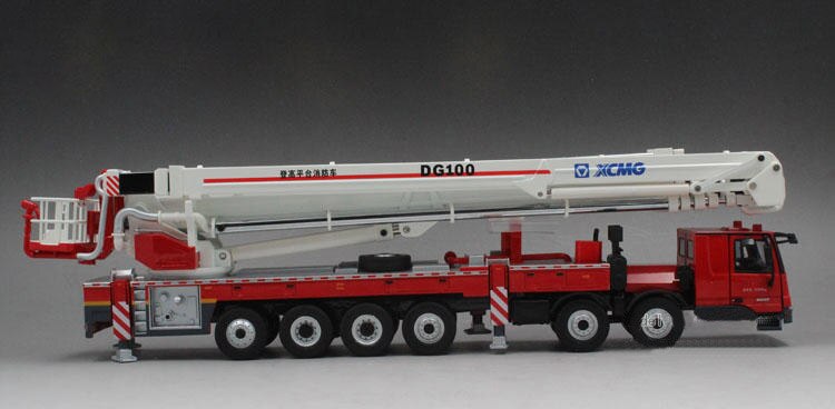 XCMG DG100 Ascending Platform Fire Truck 1:50 Scale Simulation Alloy Fire Truck Engineering Vehicle Model Adult Toy Truck Gift XCMG DG100 Ascending Platform Fire Truck 1:50 Scale Simulation Alloy Fire Truck Engineering Vehicle Model Adult Toy Truck Gift