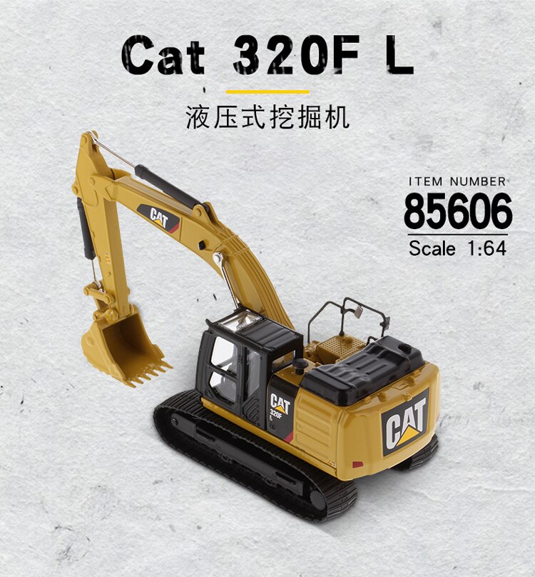 CAT 320F L 1:64 Hydraulic Excavator Simulation Alloy Engineering Vehicle Model Collection Decoration Children Toy Gifts Display CAT 320F L 1:64 Hydraulic Excavator Simulation Alloy Engineering Vehicle Model Collection Decoration Children Toy Gifts Display