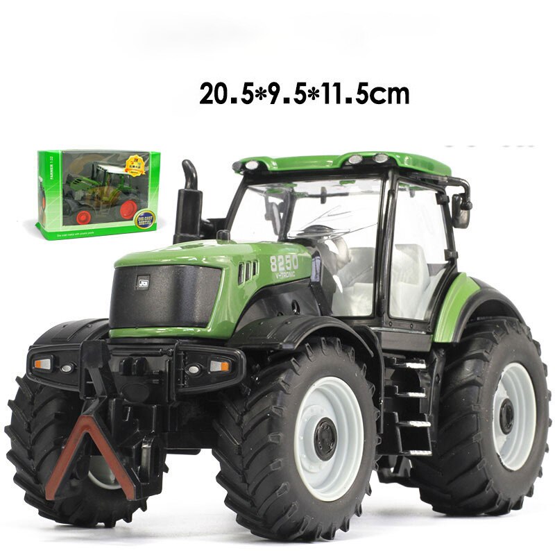 Rare! ! ! Diecast 1:30 Scale Tractor Toy Metal Model Alloy Simulation Sound And Sliding Construction Vehicle Kids Gift Souvenir