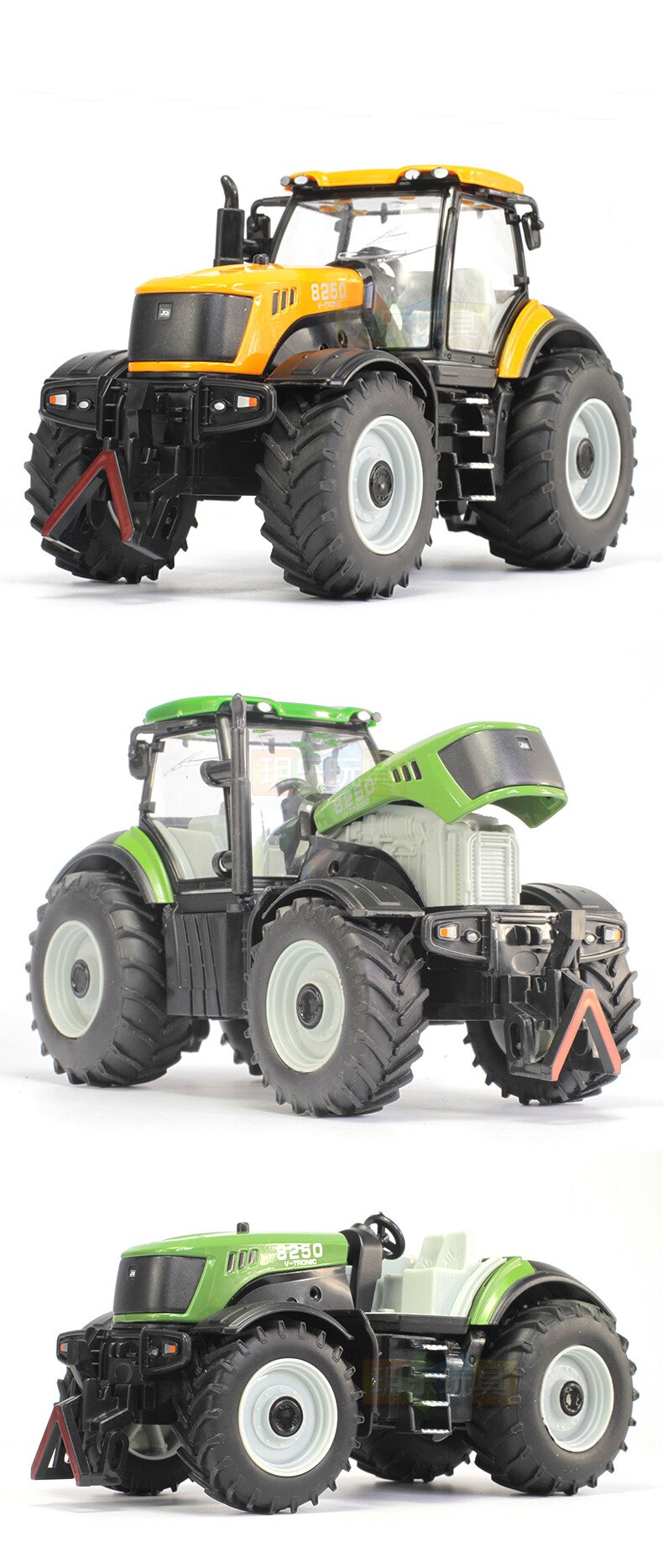 Rare! ! ! Diecast 1:30 Scale Tractor Toy Metal Model Alloy Simulation Sound And Sliding Construction Vehicle Kids Gift Souvenir