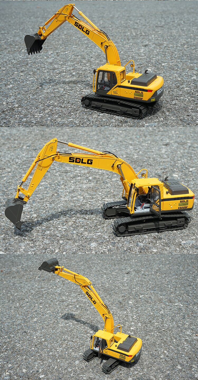 Shandong Lingong SDLG E6225F Excavator Metal Model 1:35 Scale Alloy Simulation Engineering Vehicle Boy Toy Car For Collection Shandong Lingong SDLG E6225F Excavator Metal Model 1:35 Scale Alloy Simulation Engineering Vehicle Boy Toy Car For Collection