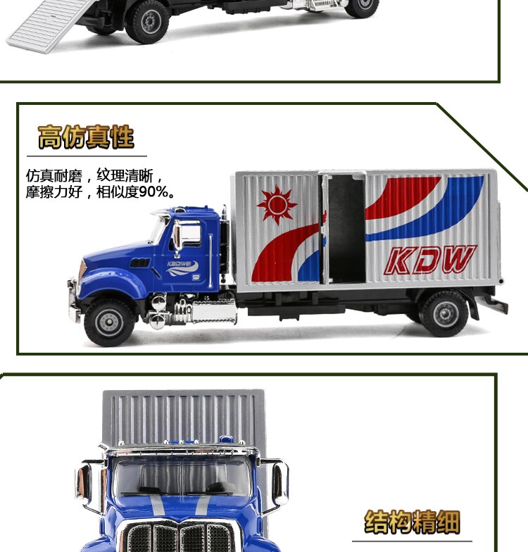 1:50 Scale Alloy Engineering Truck Container Truck Model Metal Diecast Cold Chain Car Vehicle Boy Toy Gift Ornament Decoration 1:50 Scale Alloy Engineering Truck Container Truck Model Metal Diecast Cold Chain Car Vehicle Boy Toy Gift Ornament Decoration