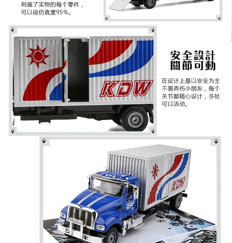 1:50 Scale Alloy Engineering Truck Container Truck Model Metal Diecast Cold Chain Car Vehicle Boy Toy Gift Ornament Decoration 1:50 Scale Alloy Engineering Truck Container Truck Model Metal Diecast Cold Chain Car Vehicle Boy Toy Gift Ornament Decoration