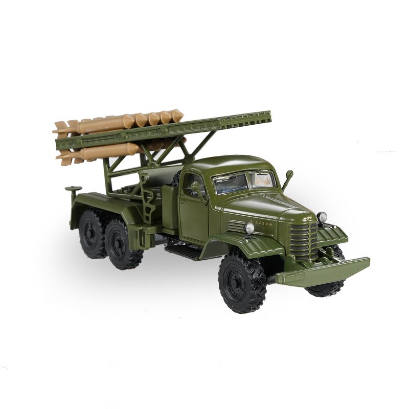 Diecast 1/64 Scale Car Model Simulation Alloy Car Chinese People's Liberation Army Truck No. 100 74 Type Mine Car Toy Collection