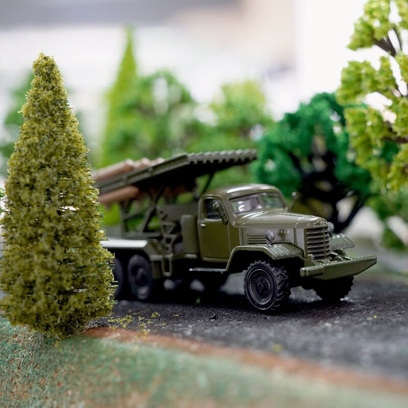 Diecast 1/64 Scale Car Model Simulation Alloy Car Chinese People's Liberation Army Truck No. 100 74 Type Mine Car Toy Collection