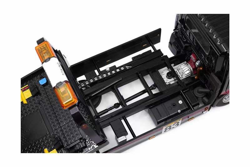 Die-cast 1/18 Scale Weichuan Hino 300 Flatbed Trailer Truck Alloy Simulation Model Collection Display Decoration Adult Gift