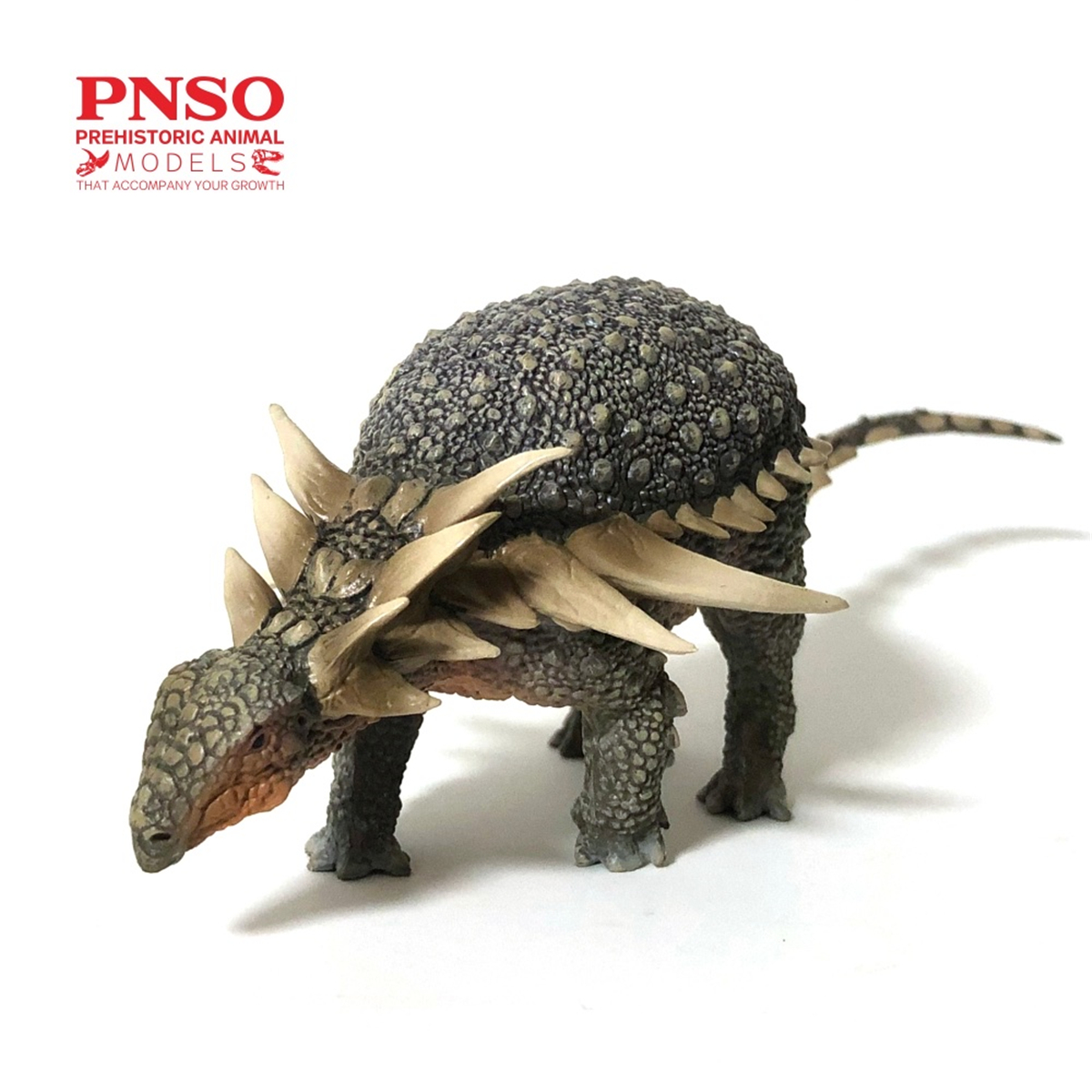PNSO Sauropelta Figure Nodosauridae Model Dinosaur Model Collector Animal Adult Kids Toy Christmas Birthday Gift