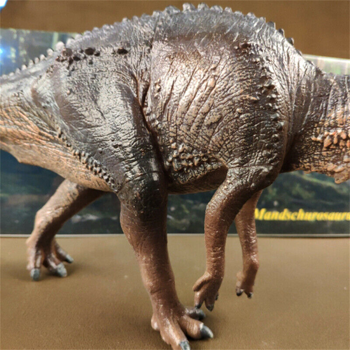 PNSO Mandschurosaurus Figure Jurassic Hadrosauridae Dinosaur PVC Realistic Animal Model Toys Figurine Collector Decor Gift Adult