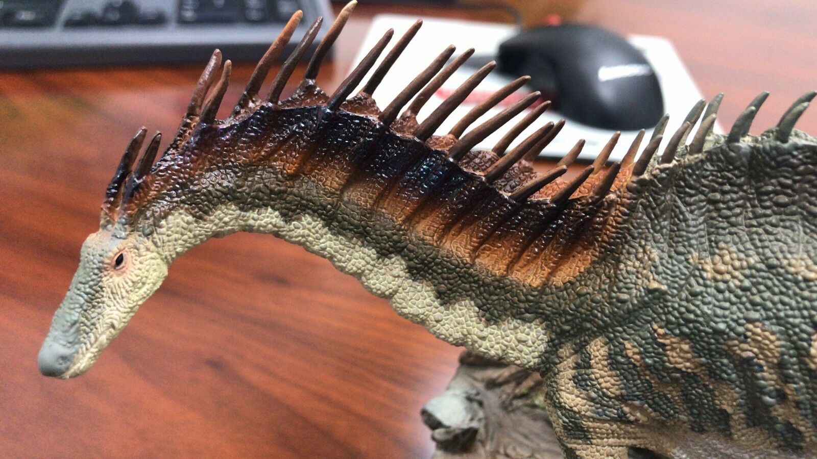 PNSO 1:35 Amargasaurus Cazaui Figure Dicraeosauridae Dinosaur Animal Model Adult Kids Collection Toys Gift Home Decor