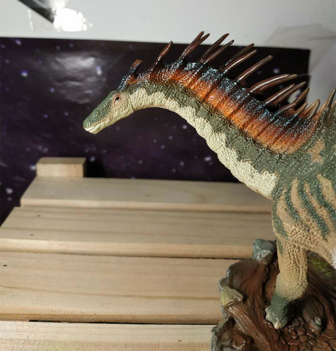 PNSO 1:35 Amargasaurus Cazaui Figure Dicraeosauridae Dinosaur Animal Model Adult Kids Collection Toys Gift Home Decor