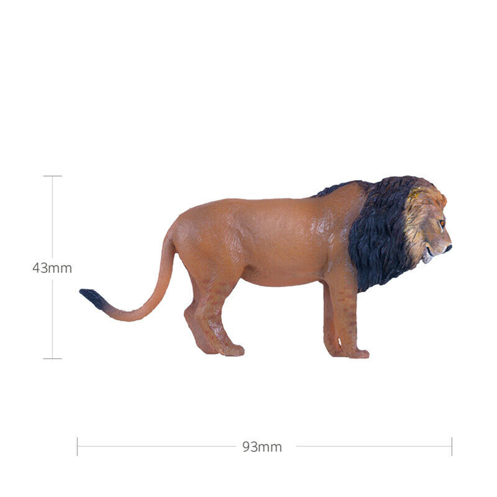PNSO Africa Animal Figure Lion Cheetah Thomson's Gazelle Wildebeest Zebra Giraffe Elephant Warthog Hippopotamus Chameleon Toy