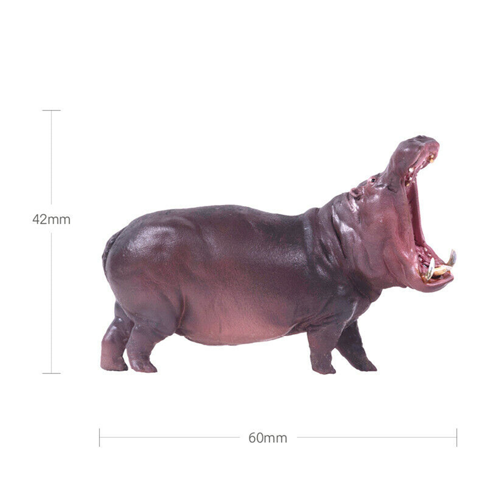 PNSO Africa Animal Figure Lion Cheetah Thomson's Gazelle Wildebeest Zebra Giraffe Elephant Warthog Hippopotamus Chameleon Toy