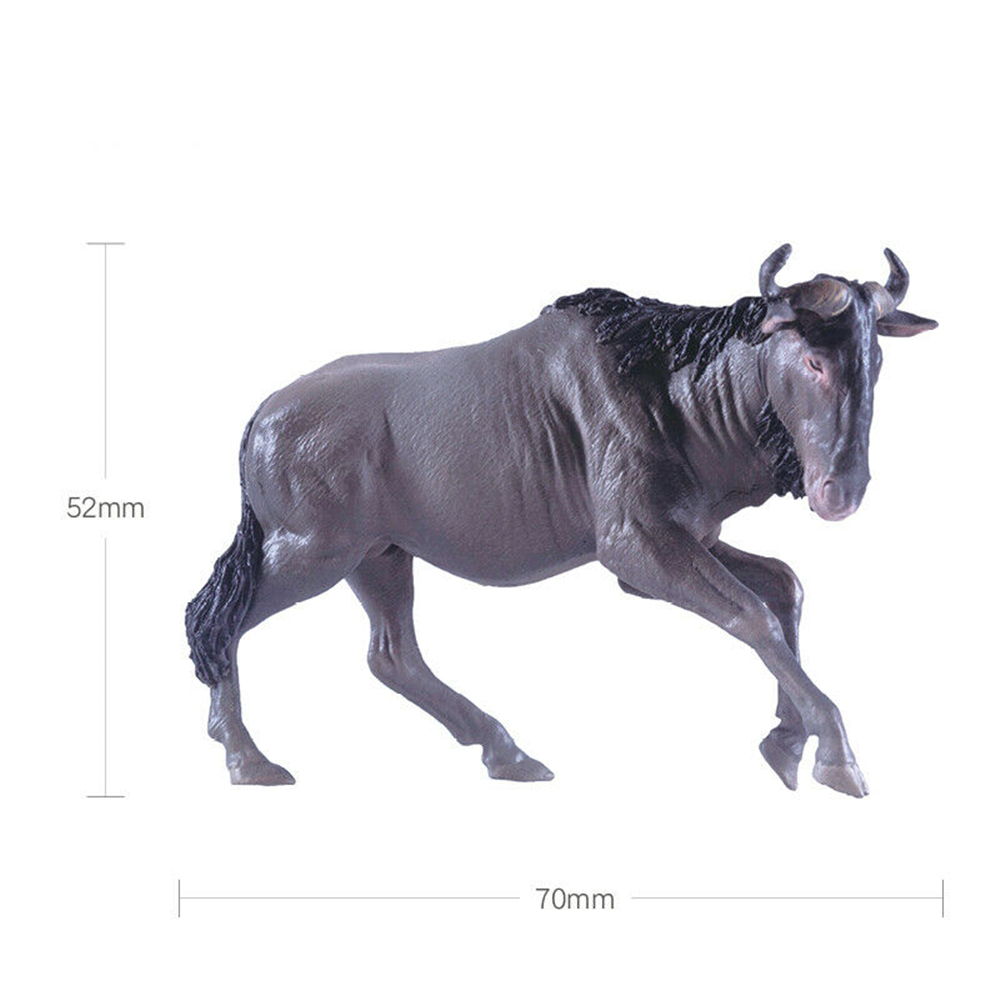 PNSO Africa Animal Figure Lion Cheetah Thomson's Gazelle Wildebeest Zebra Giraffe Elephant Warthog Hippopotamus Chameleon Toy