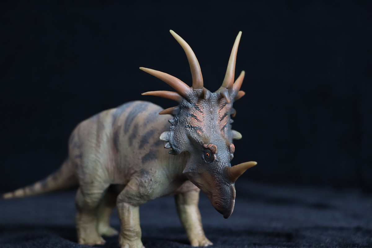 PNSO Styracosaurus Anthony Model Prehistoric Amimal Models Series Dinosaur Art Decor Collector Adult Kids Toy Birthday Gift