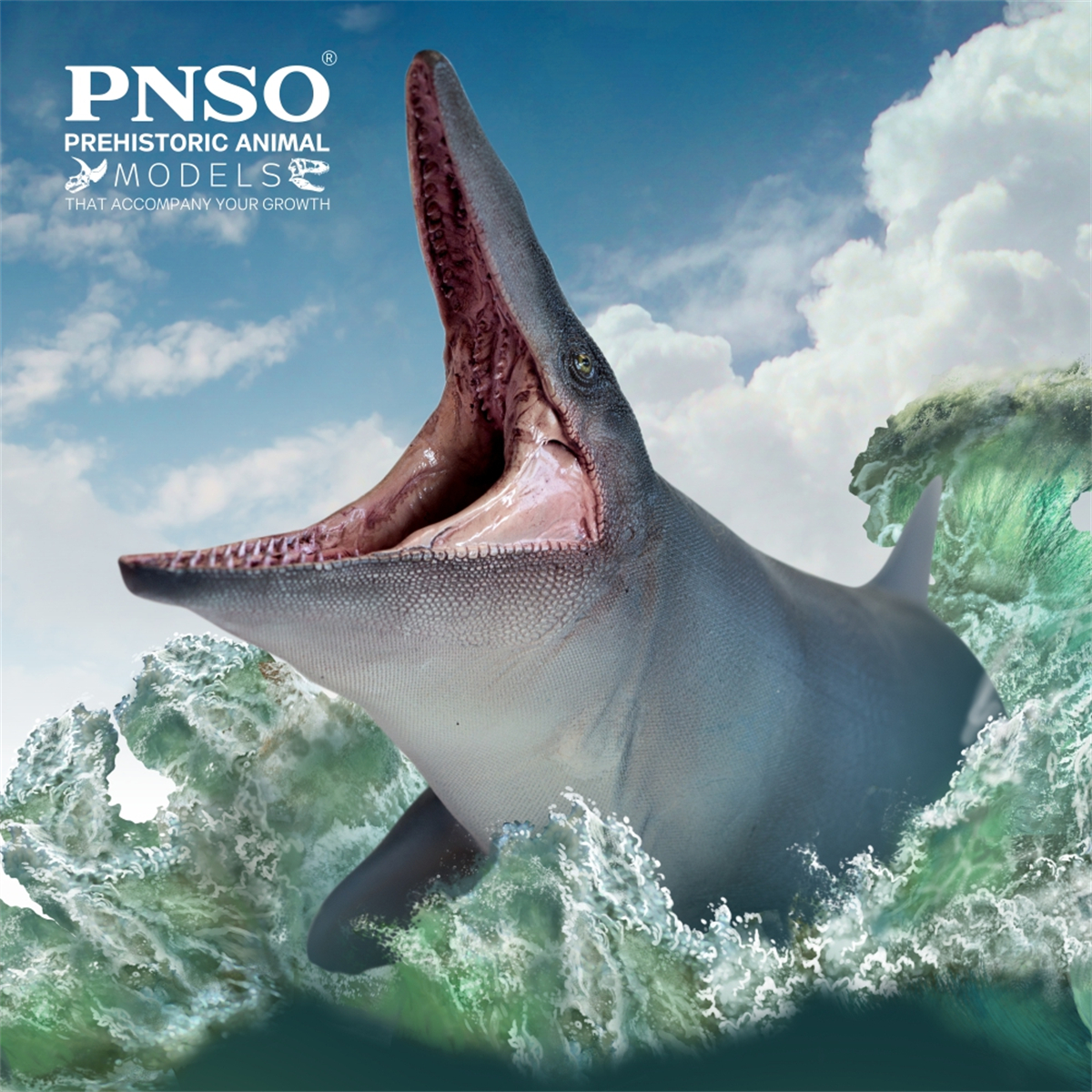 PNSO Prehistoric Dinosaur Model 57 Evan The Tylosaurus Model Collector Science Education Mosasauridae Animal Toys