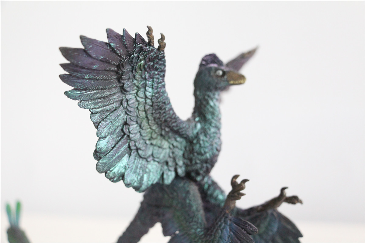 PNSO Microraptor Figure Dromaeosaurus Model Dinosaur Animal Collector Decor Gift Adult Kids Collection Science Toys Home Decor
