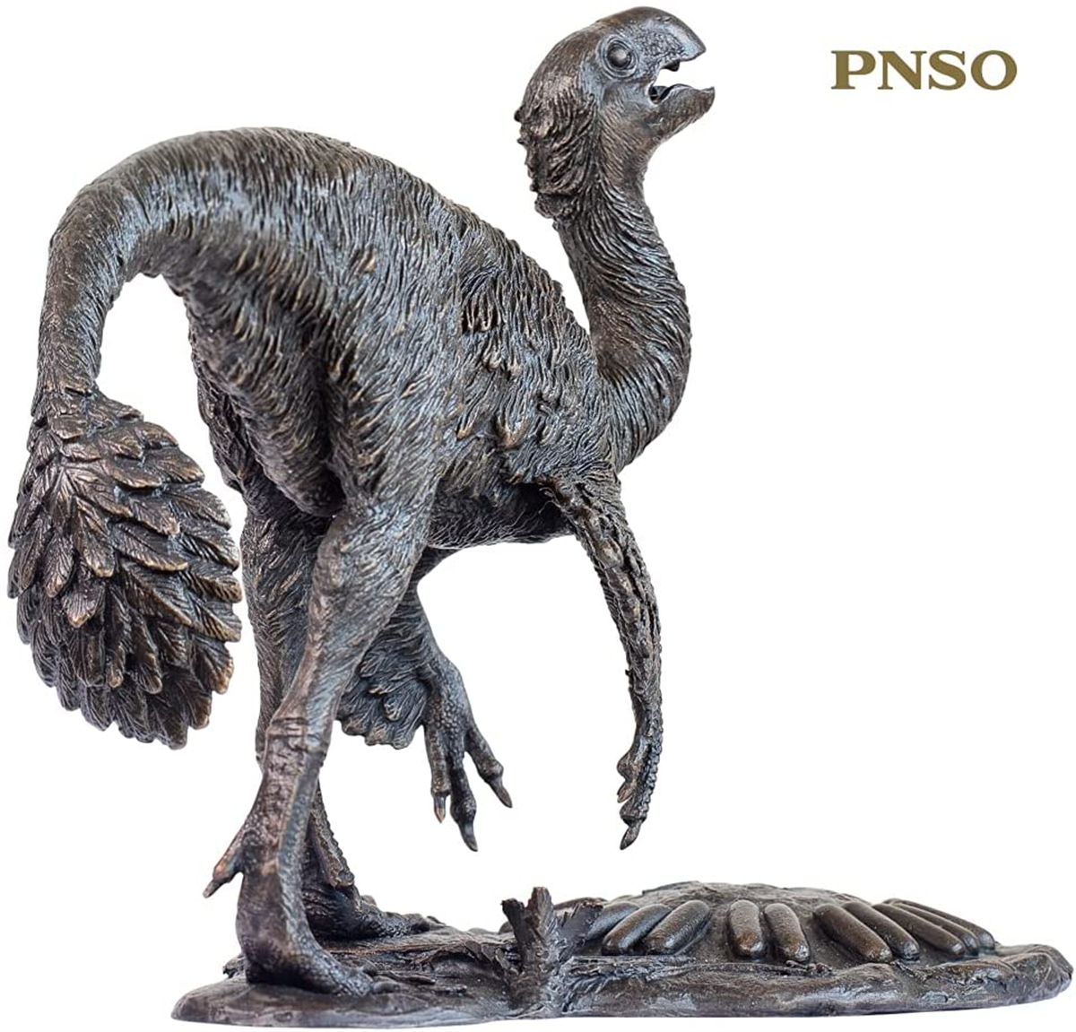 PNSO 1/35 Gigantoraptor Shanshan Bronze Sculpture Limited Version Animal Dinosaur Collector Model Toy Decor Adult Figure Gift