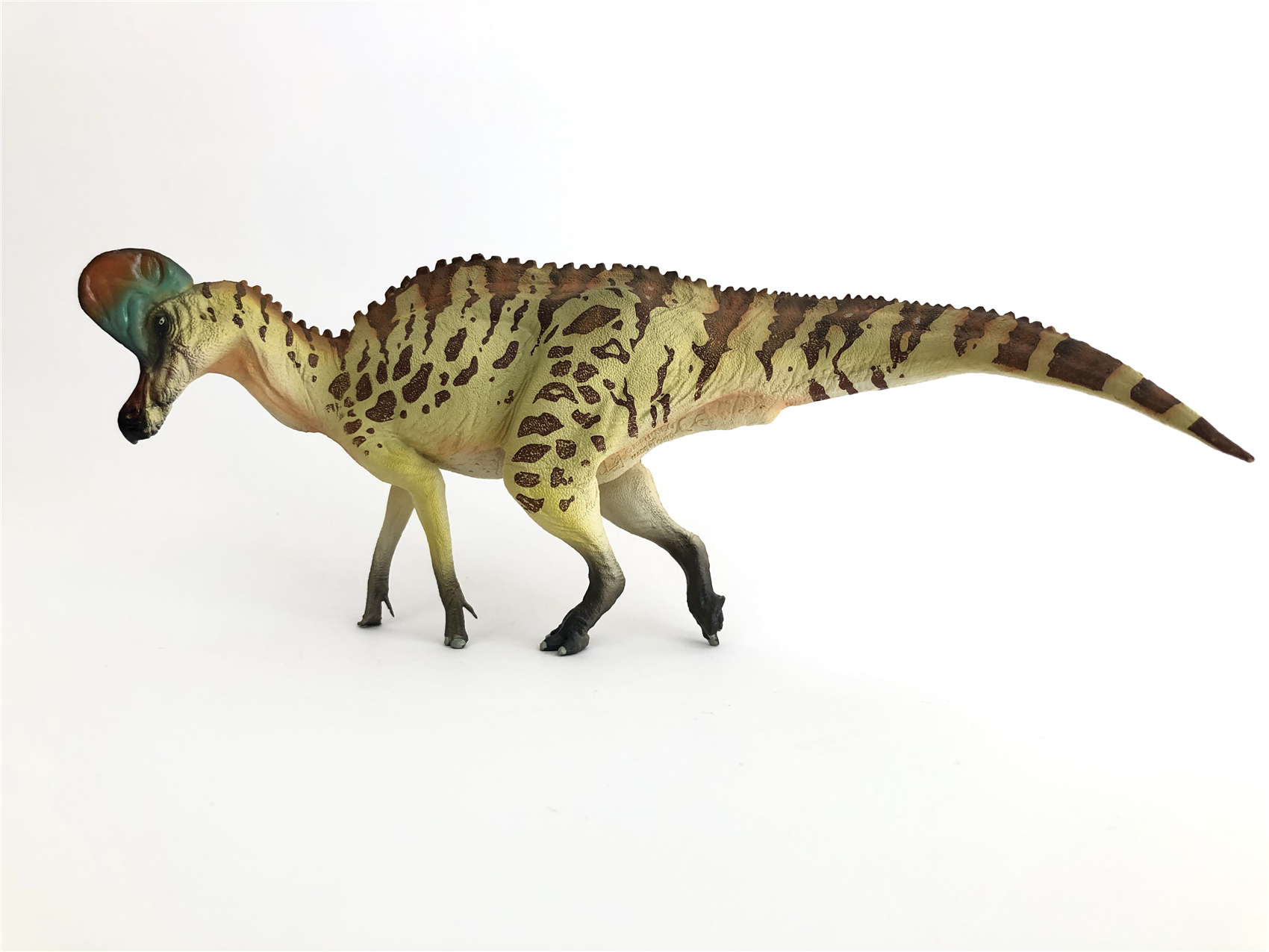 PNSO Corythosaurus Figure Hadrosauridae Cretaceous Dinosaur Model Collector Animal Adults Kids Toys Christmas Birthday Gift 2020