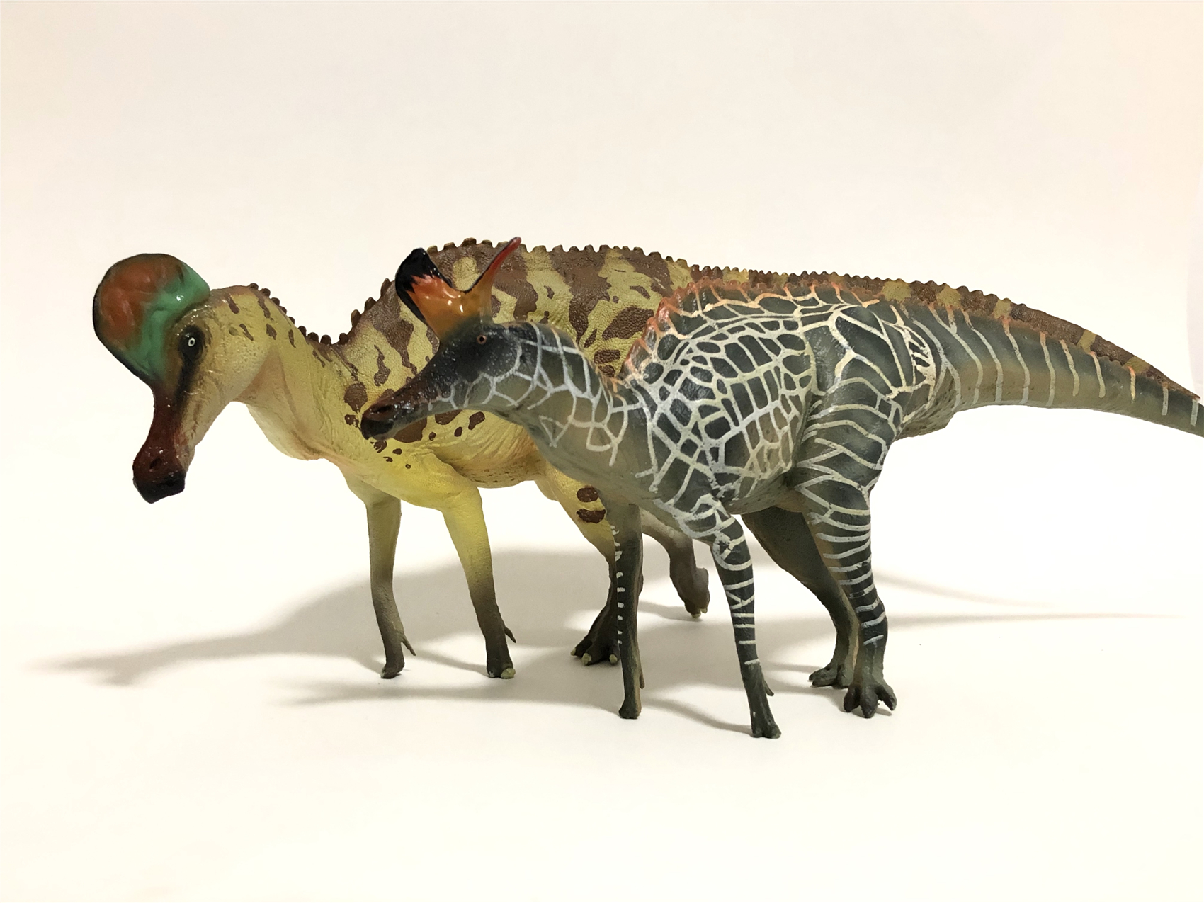PNSO Corythosaurus Figure Hadrosauridae Cretaceous Dinosaur Model Collector Animal Adults Kids Toys Christmas Birthday Gift 2020