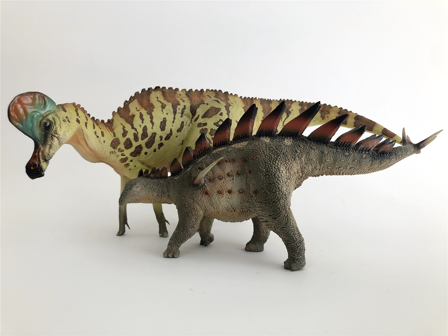 PNSO Corythosaurus Figure Hadrosauridae Cretaceous Dinosaur Model Collector Animal Adults Kids Toys Christmas Birthday Gift 2020