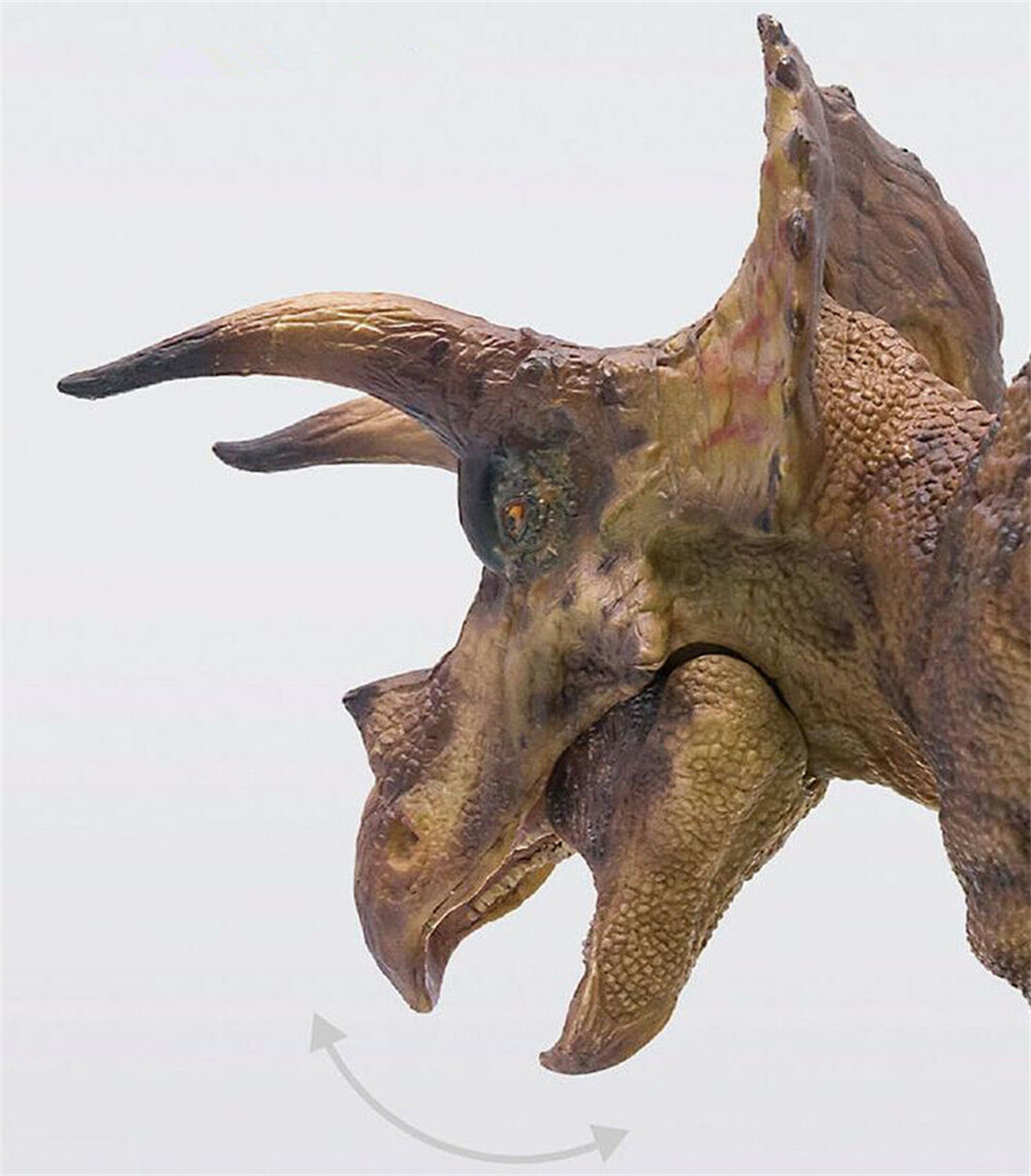 PNSO Triceratops Figure Jurassic Ceratops Dinosaur PVC Realistic Animal Model Toy Base Collector Christmas Decoration Gift Adult
