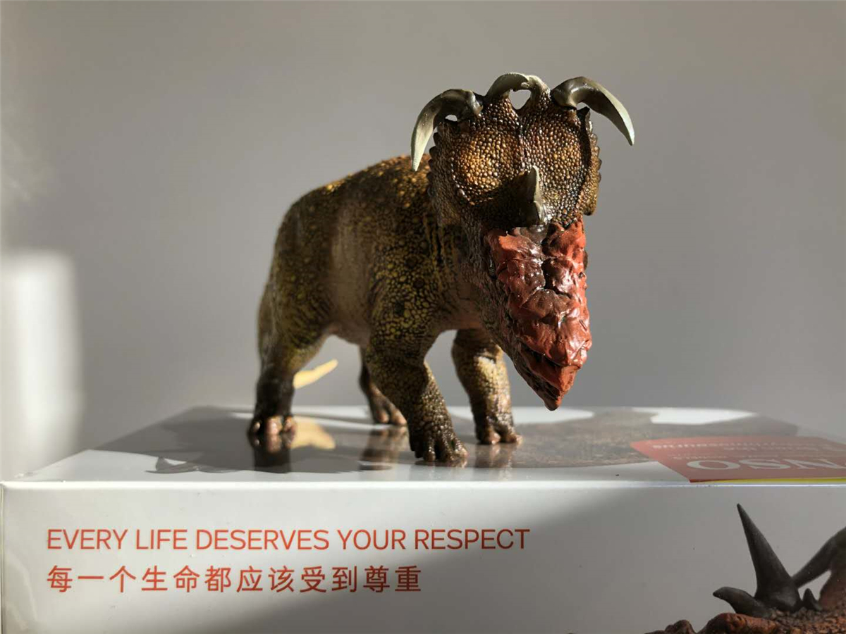 PNSO Pachyrhinosaurus Figure Ceratopsidae Dinosaur Model Collector Animal Adult Kids Triceratops Toy Christmas Birthday Gift PNSO Pachyrhinosaurus Figure Ceratopsidae Dinosaur Model Collector Animal Adult Kids Triceratops Toy Christmas Birthday Gift