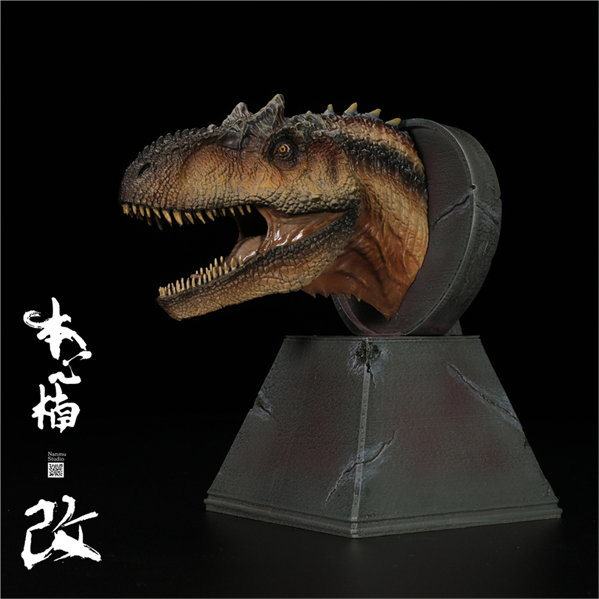 Nanmu Dinosaur Head Statue Carnotaurus Spinosaurus Velociraptor Mosasaurus Allosaurus Tyrannosaurus Rex Model Dinosaur Figure Nanmu Dinosaur Head Statue Carnotaurus Spinosaurus Velociraptor Mosasaurus Allosaurus Tyrannosaurus Rex Model Dinosaur Figure