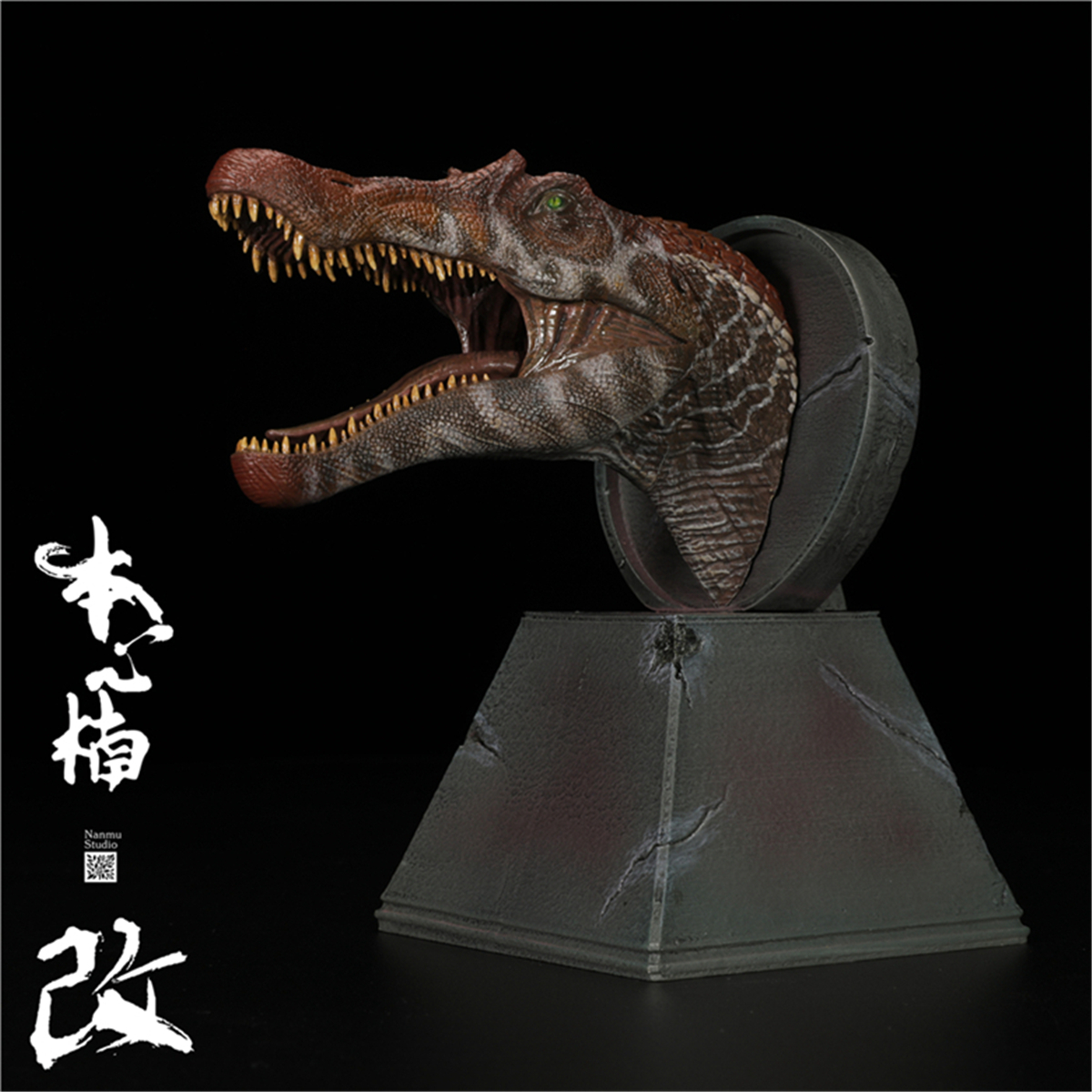 Nanmu Dinosaur Head Statue Carnotaurus Spinosaurus Velociraptor Mosasaurus Allosaurus Tyrannosaurus Rex Model Dinosaur Figure Nanmu Dinosaur Head Statue Carnotaurus Spinosaurus Velociraptor Mosasaurus Allosaurus Tyrannosaurus Rex Model Dinosaur Figure